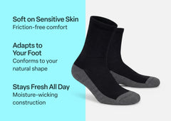 Padded Sole Socks - Charcoal